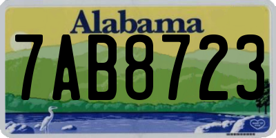 AL license plate 7AB8723