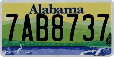 AL license plate 7AB8737