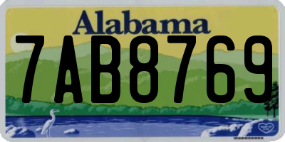 AL license plate 7AB8769