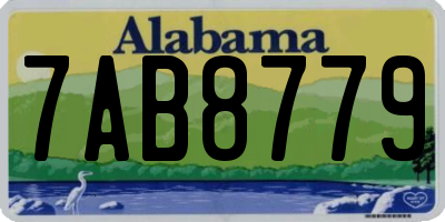 AL license plate 7AB8779