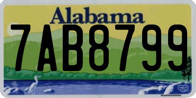 AL license plate 7AB8799