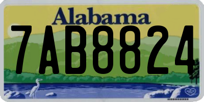 AL license plate 7AB8824