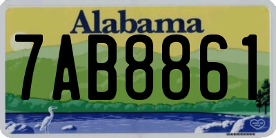 AL license plate 7AB8861