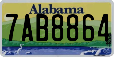 AL license plate 7AB8864