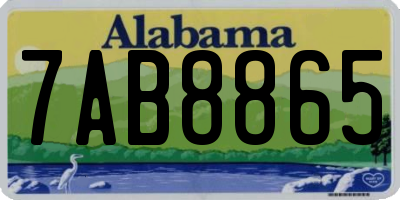 AL license plate 7AB8865