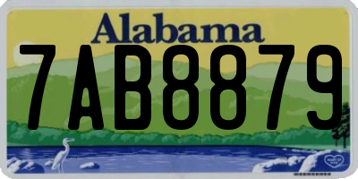 AL license plate 7AB8879
