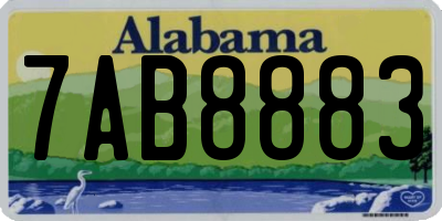 AL license plate 7AB8883