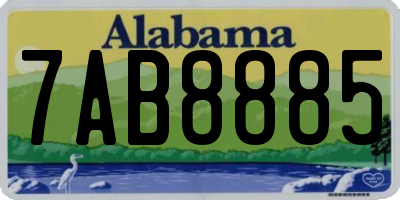 AL license plate 7AB8885