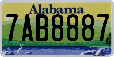 AL license plate 7AB8887