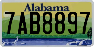 AL license plate 7AB8897