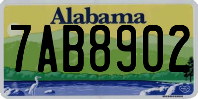 AL license plate 7AB8902