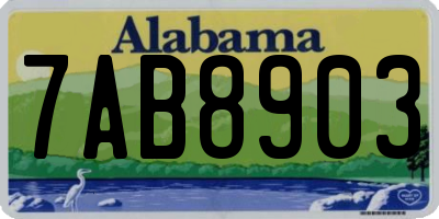 AL license plate 7AB8903