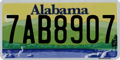 AL license plate 7AB8907