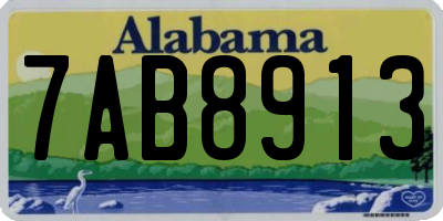 AL license plate 7AB8913