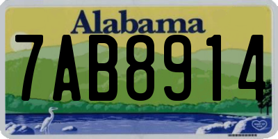 AL license plate 7AB8914