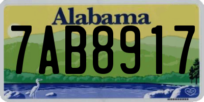 AL license plate 7AB8917