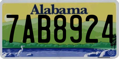 AL license plate 7AB8924