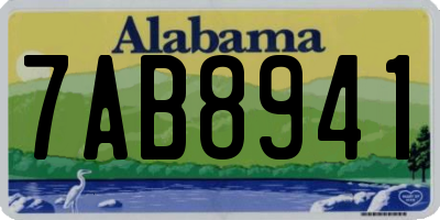 AL license plate 7AB8941