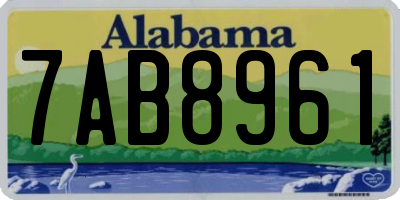 AL license plate 7AB8961
