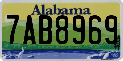 AL license plate 7AB8969