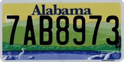 AL license plate 7AB8973