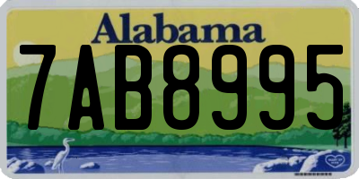 AL license plate 7AB8995