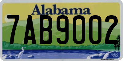 AL license plate 7AB9002