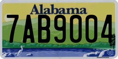 AL license plate 7AB9004