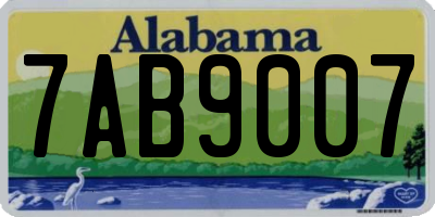 AL license plate 7AB9007