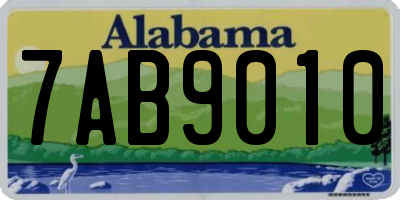 AL license plate 7AB9010