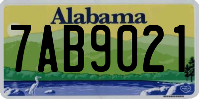 AL license plate 7AB9021