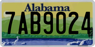 AL license plate 7AB9024