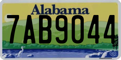 AL license plate 7AB9044