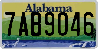AL license plate 7AB9046