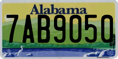AL license plate 7AB9050