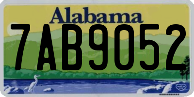 AL license plate 7AB9052