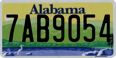 AL license plate 7AB9054