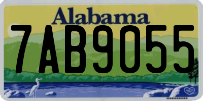 AL license plate 7AB9055