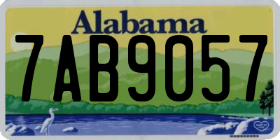 AL license plate 7AB9057