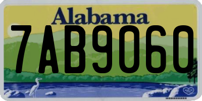 AL license plate 7AB9060