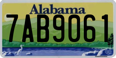 AL license plate 7AB9061