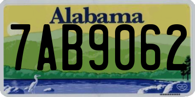 AL license plate 7AB9062