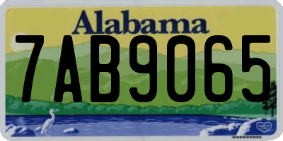 AL license plate 7AB9065