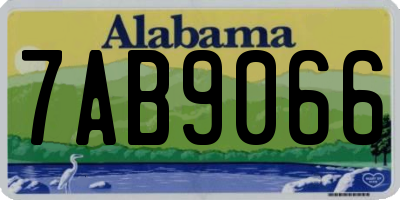 AL license plate 7AB9066