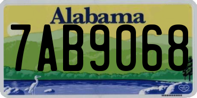 AL license plate 7AB9068