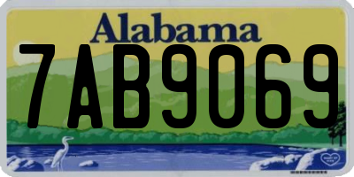 AL license plate 7AB9069