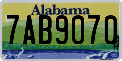 AL license plate 7AB9070