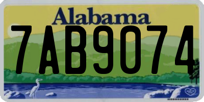 AL license plate 7AB9074