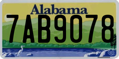 AL license plate 7AB9078