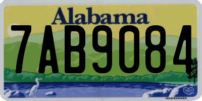 AL license plate 7AB9084